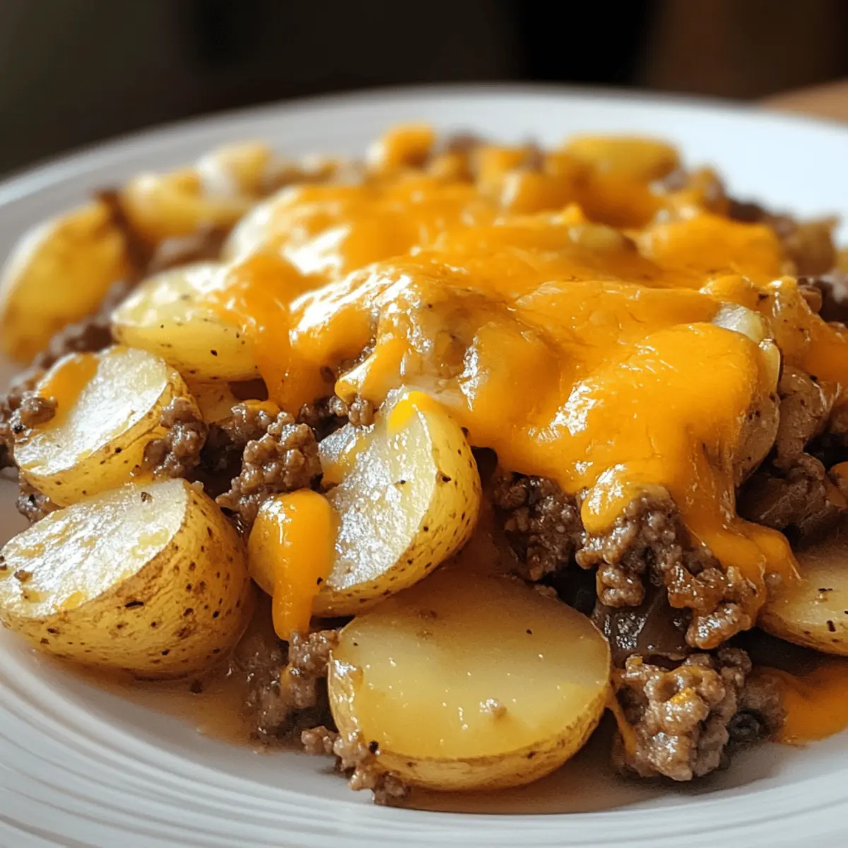Cheesy Ground Beef and Potatoes