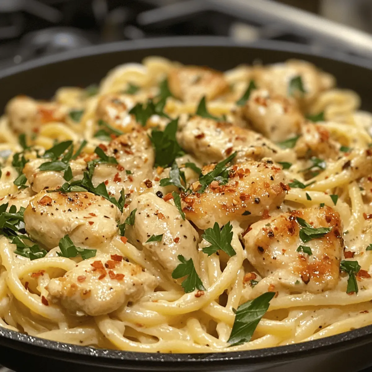 Creamy Garlic Parmesan Chicken Pasta