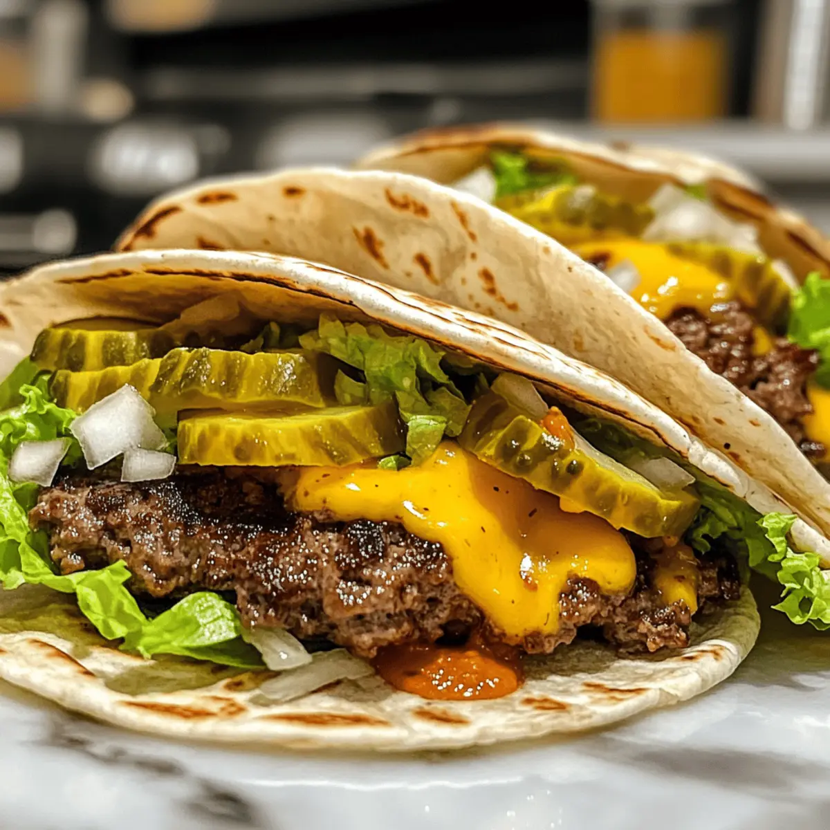 Smash Burger Tacos