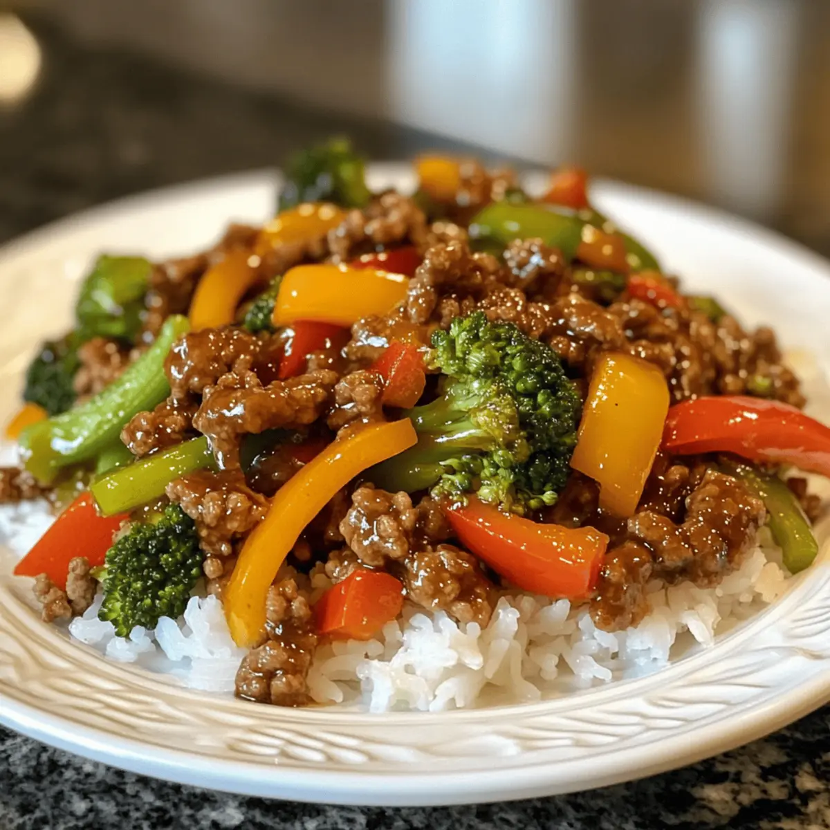 Teriyaki Ground Beef Stir-Fry