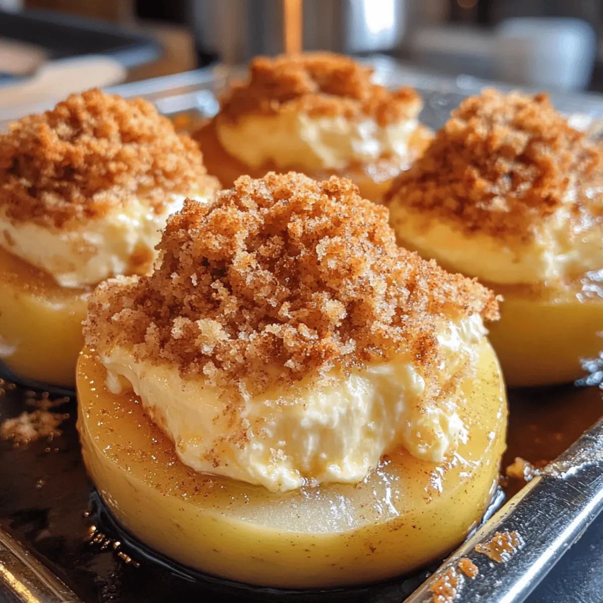Cheesecake-Stuffed Baked Apples