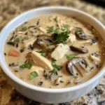 Creamy Mushroom Chicken and Wild Rice Soup