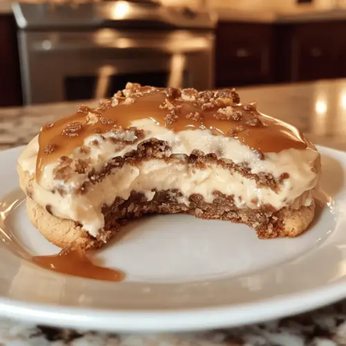 Crumbl Salted Caramel Cheesecake Cookies