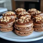 Ferrero Rocher Macarons with Nutella Ganache