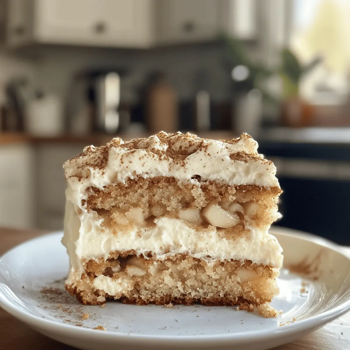 Fresh Apple Cake with Cream Cheese