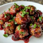 Quick Cranberry Meatballs