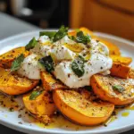 Roast Pumpkin with Burrata