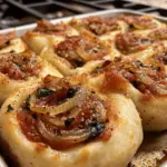 Vegan Caramelized Onion & Spinach Pizza Rolls