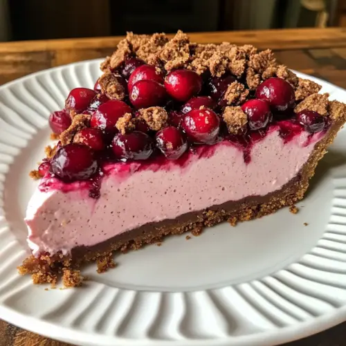 Cranberry Mousse Pie