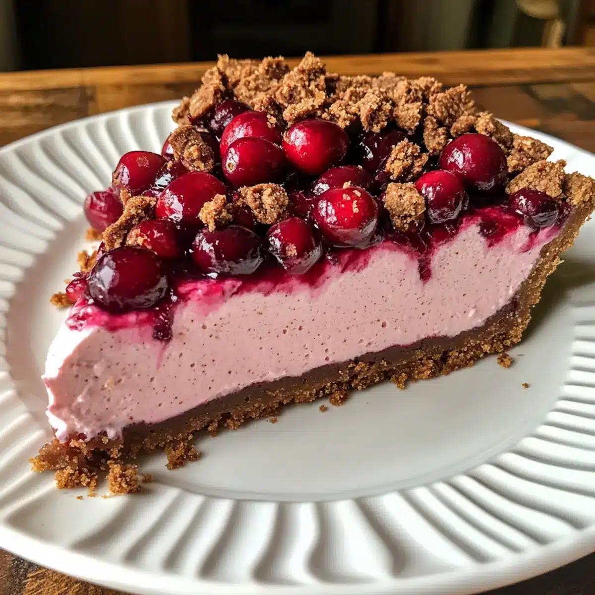 Cranberry Mousse Pie