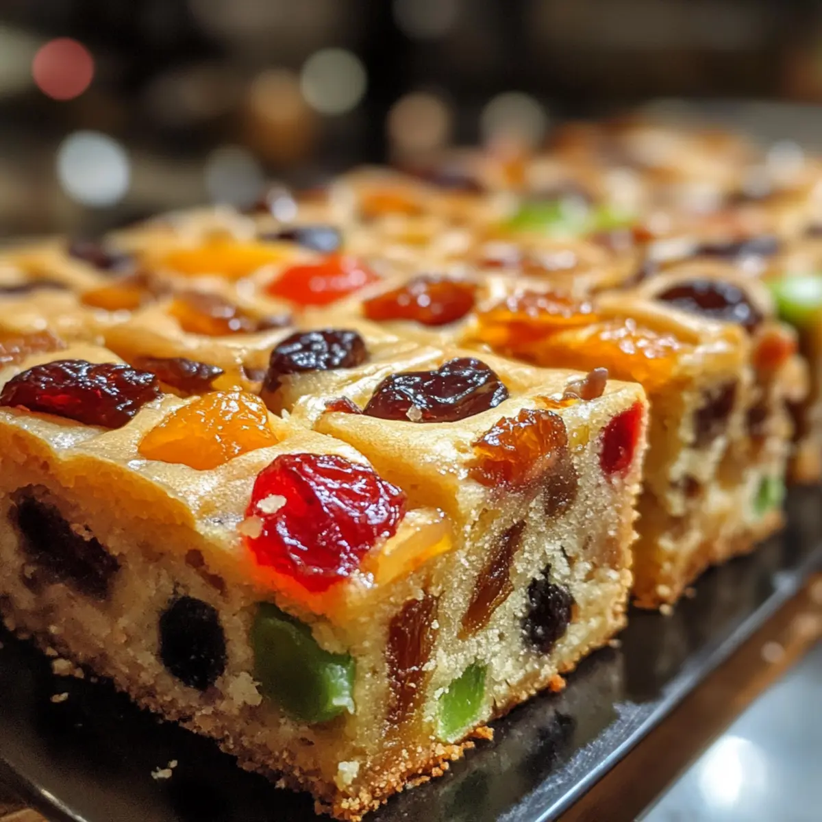 Festive Christmas Fruitcake Traybake