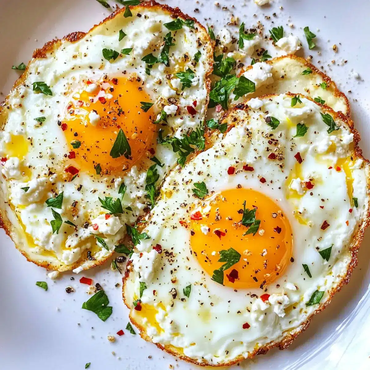 Crispy Feta Fried Eggs