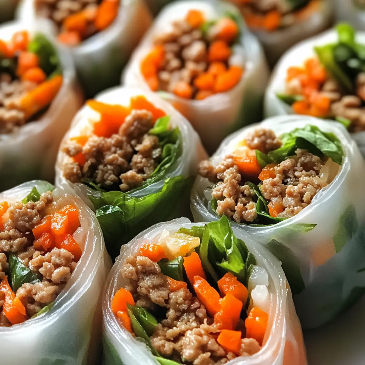 Thai Basil Beef Rolls