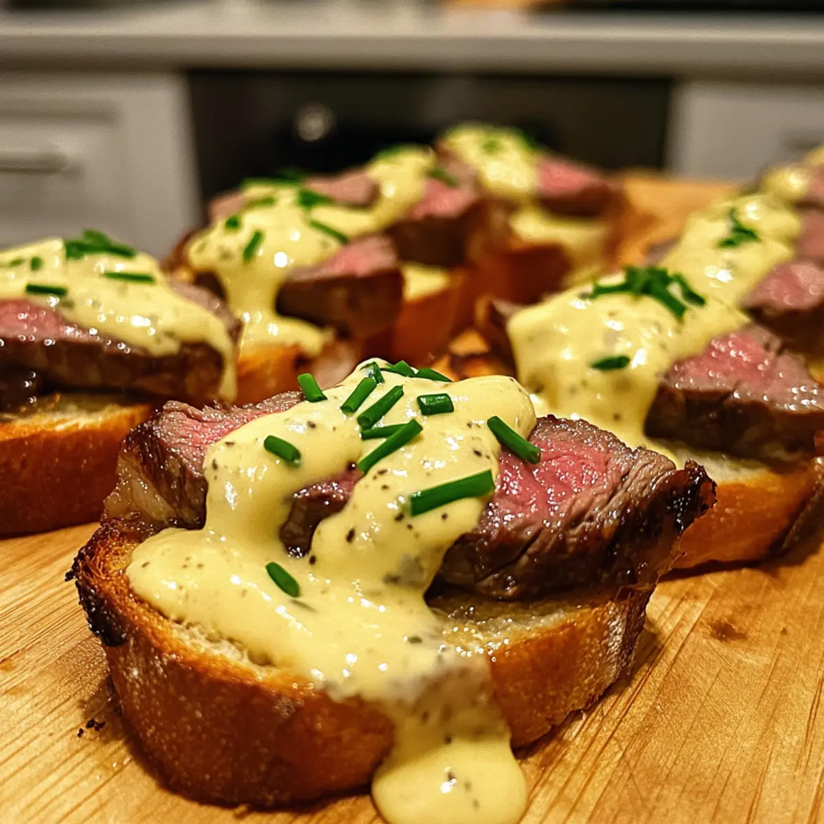 Grilled Beef Tenderloin Crostini