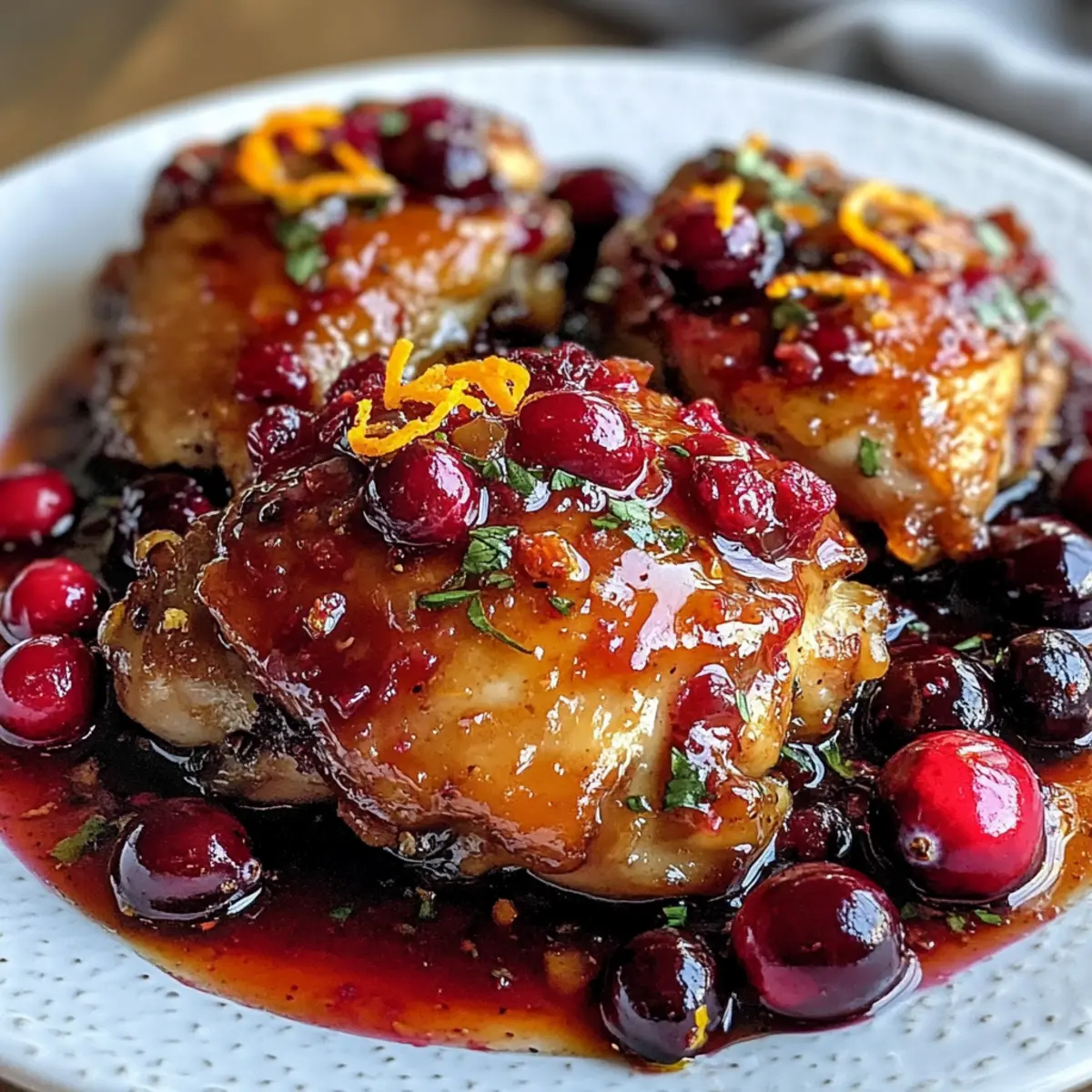 Cranberry Orange Glazed Chicken