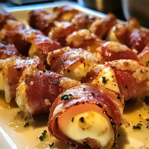 Prosciutto Wrapped Mozzarella Bites