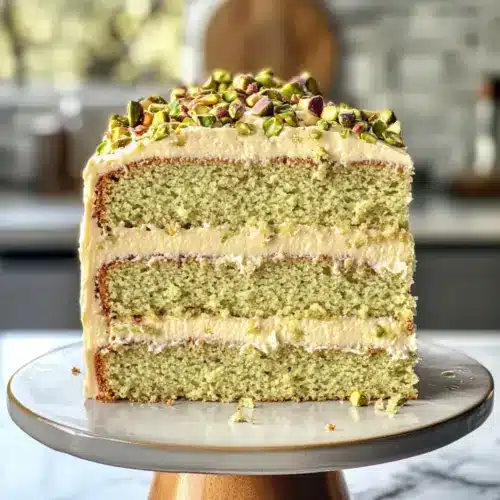 Pistachio Mascarpone Layer Cake