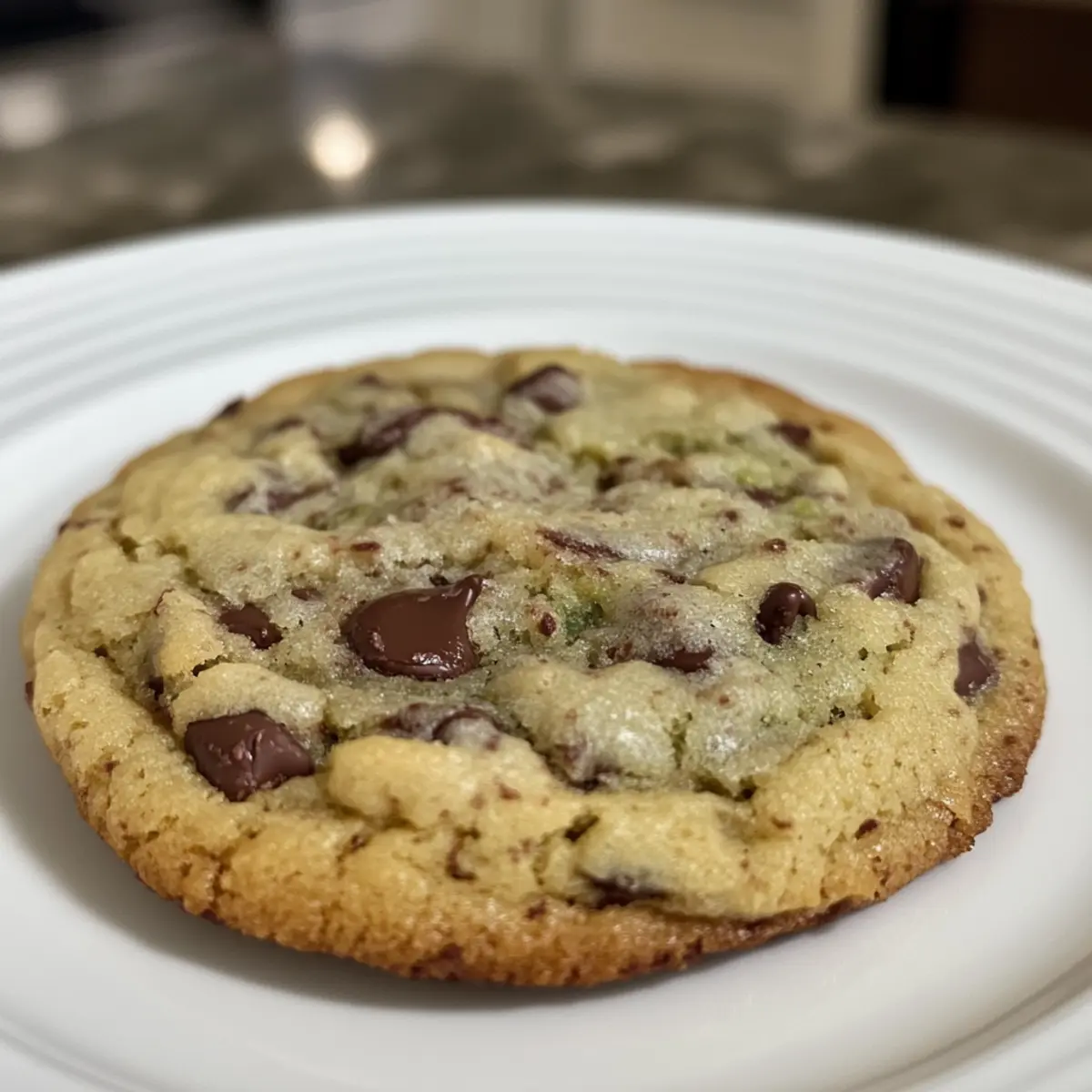 Pistachio Cream Chocolate Chip Cookies
