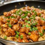 Sticky Garlic Chicken Noodles