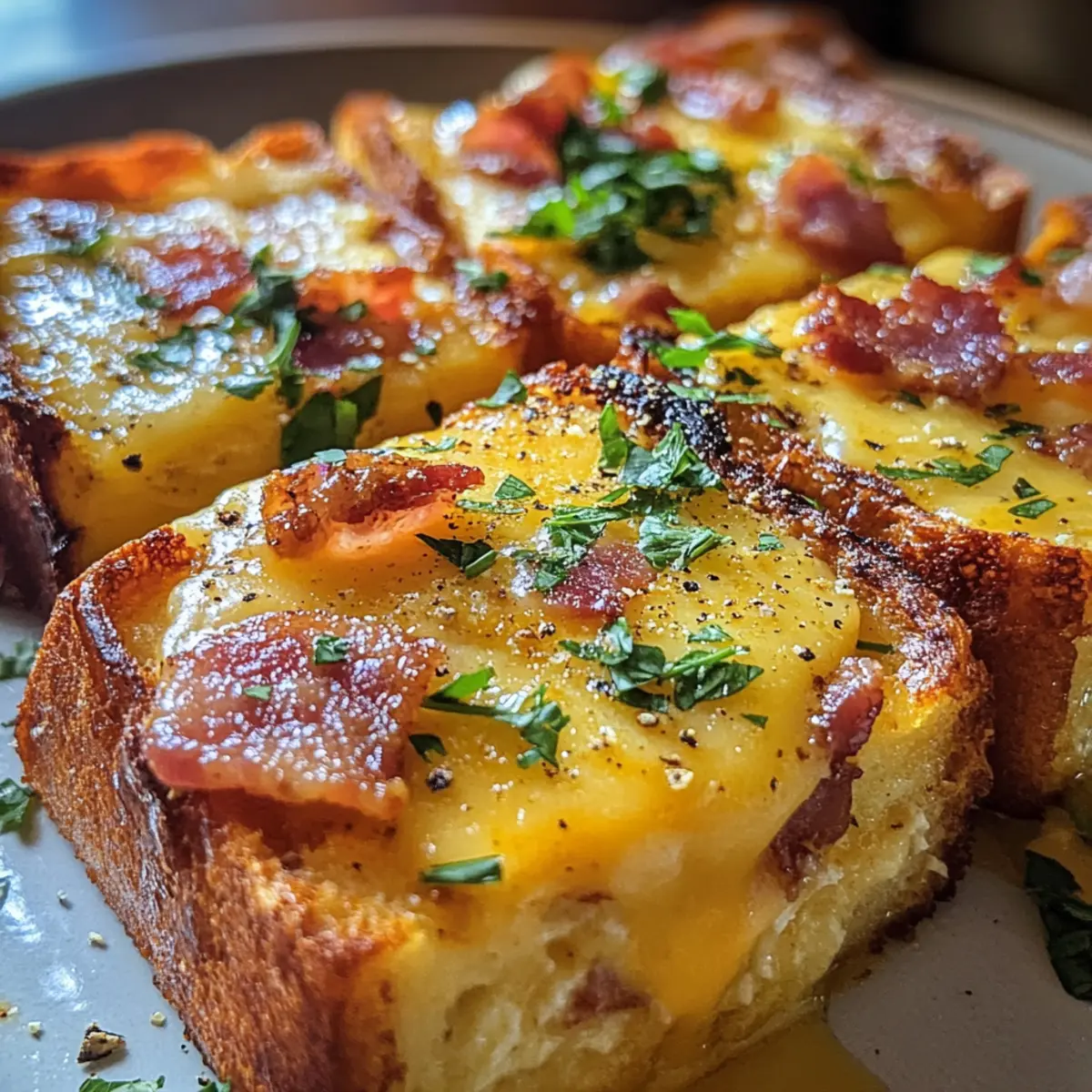 Savoury Baked French Toast
