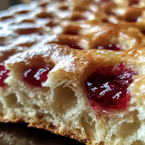 Homemade Jam Donut Focaccia