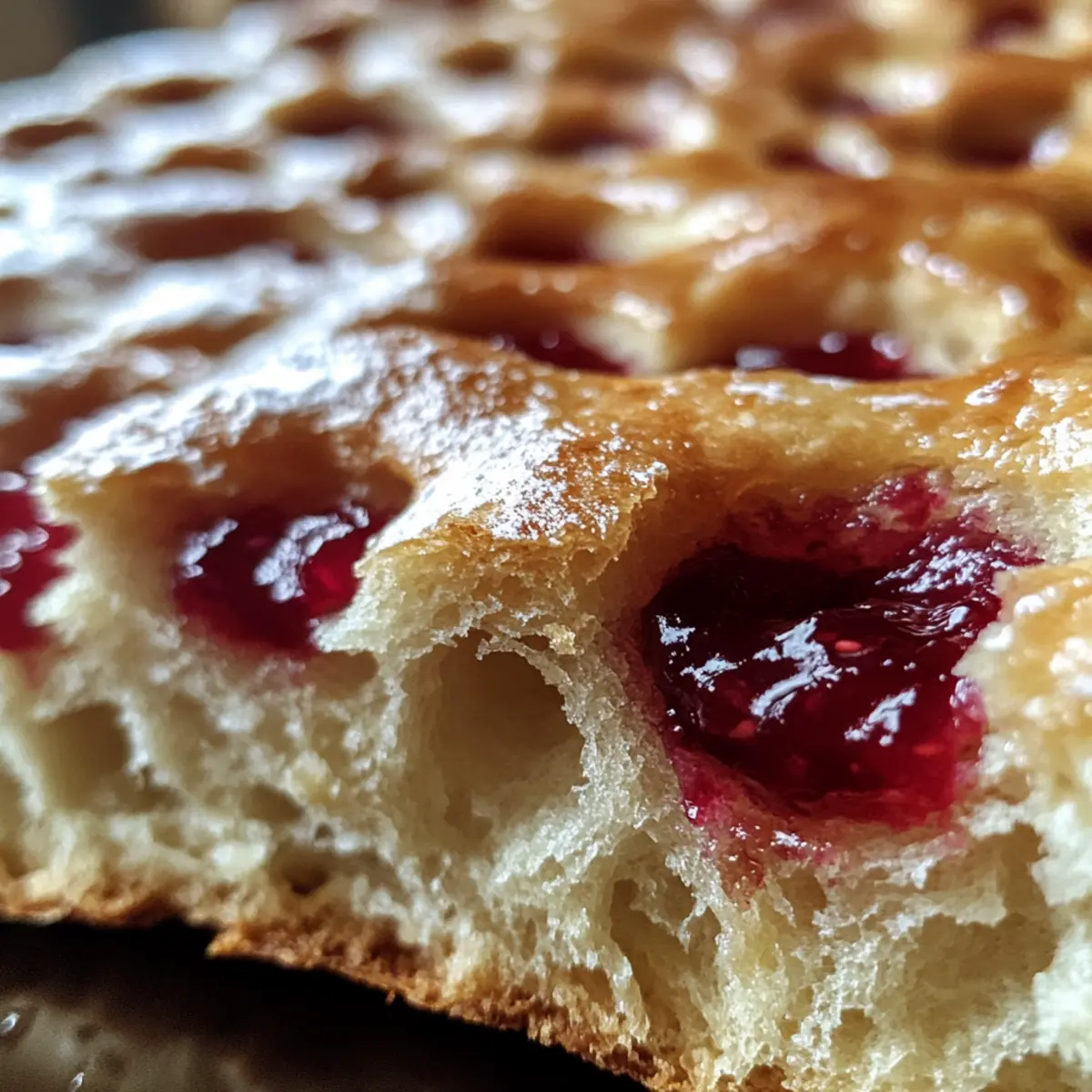 Homemade Jam Donut Focaccia