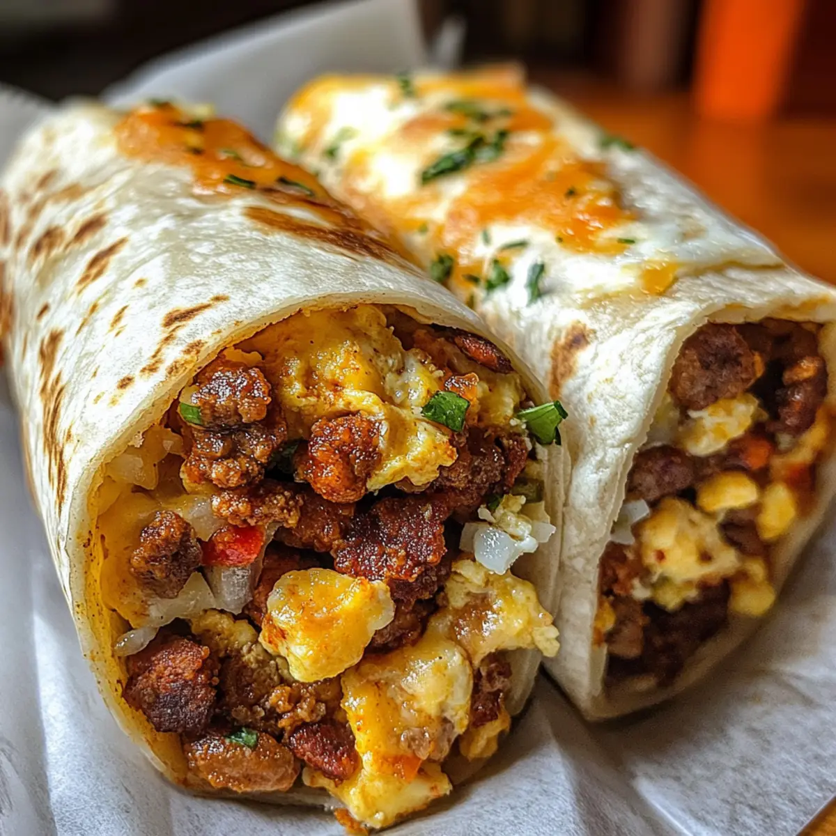 Chorizo Breakfast Burrito