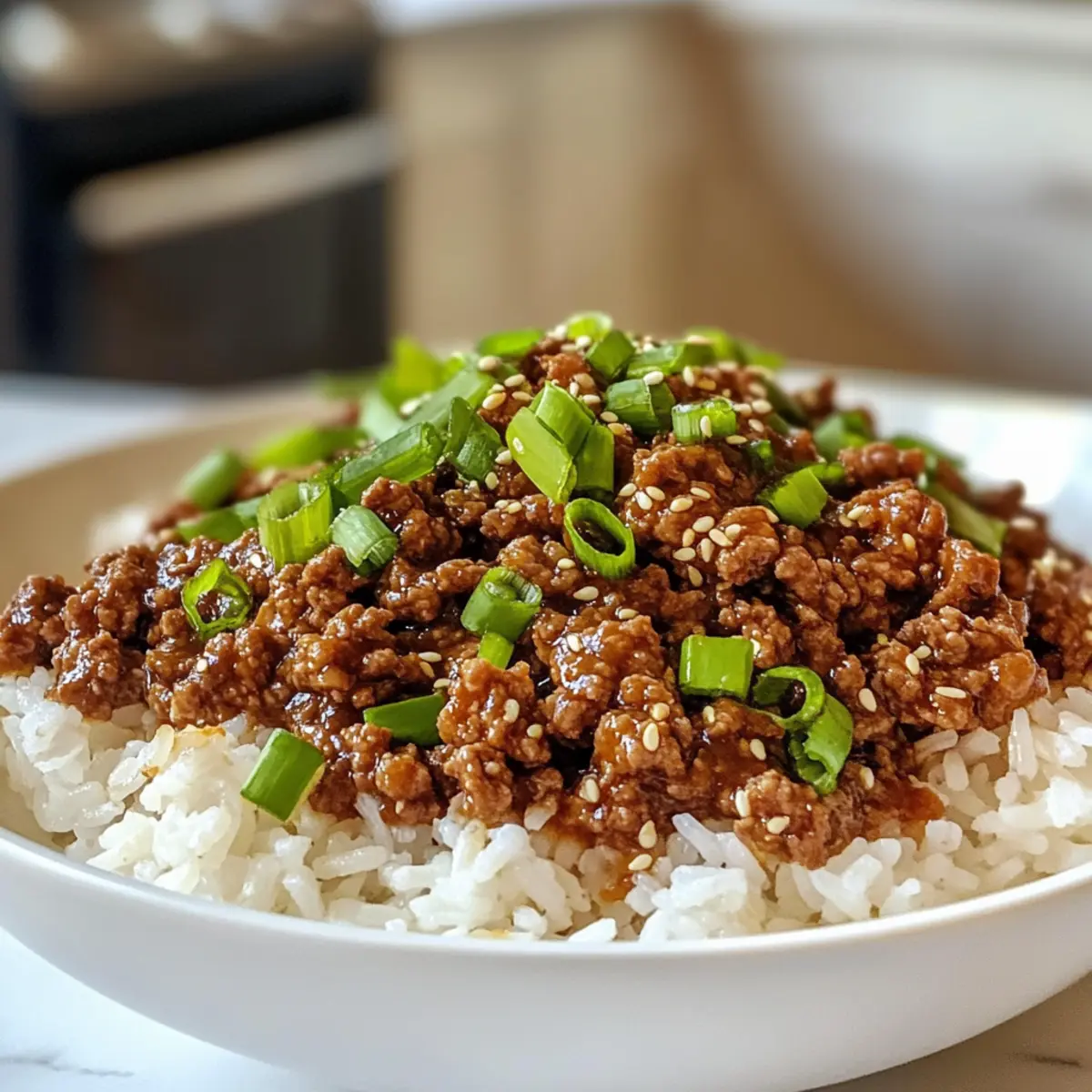 Korean Ground Beef Bowl