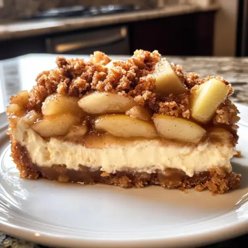 Apple Crisp Cheesecake
