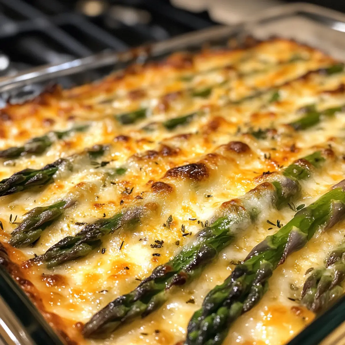 Cheesy Asparagus Casserole Keto