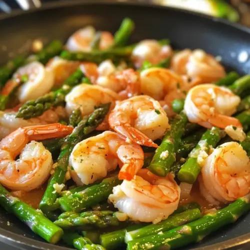 Lemon Garlic Shrimp and Asparagus