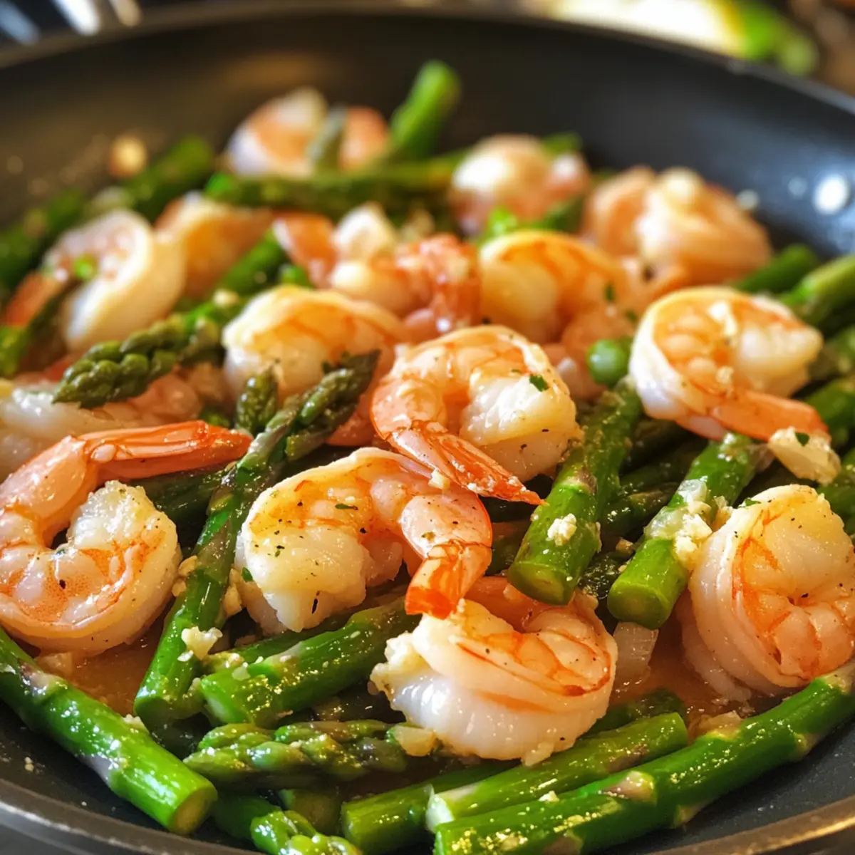 Lemon Garlic Shrimp and Asparagus