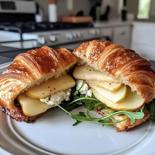 Apple & Goat Cheese Croissant Sandwich